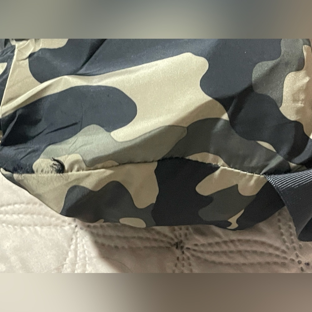 zara jackets & coats cropped camo hoodie backpac - Picture 5 of 13